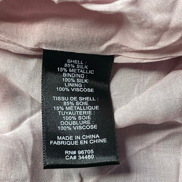 Rebecca Taylor Giverney Fleur Print Silk Blend Dress M Ruffled Cocktail Romantic - Picture 13 of 14